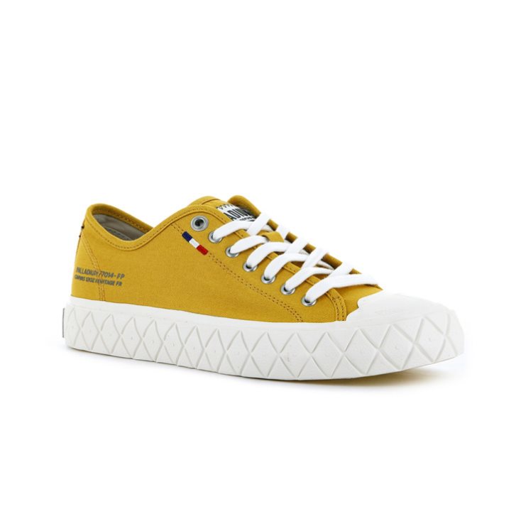 Palladium Palla Ace Canvas Low Tops Sneakers Heren Mosterdgeel | NL 45CKLIU